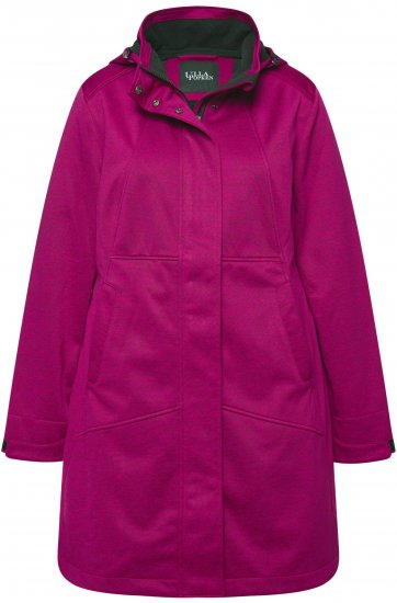 Ulla Popken HYPRAR Melange Softshell Jacket Berry - Takit - 