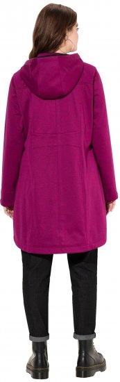 Ulla Popken HYPRAR Melange Softshell Jacket Berry - Takit - 