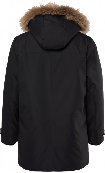 Men Plus Parka With Fur Hood Black - Takit - Miesten Takit, isot koot – 2XL – 12XL