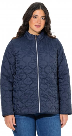 Ulla Popken HYPRAR Lightweight Quilted Water-Repellent Jacket Navy - Takit - 
