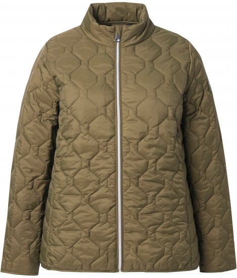 Ulla Popken HYPRAR Lightweight Quilted Water-Repellent Jacket Olive - Takit - 