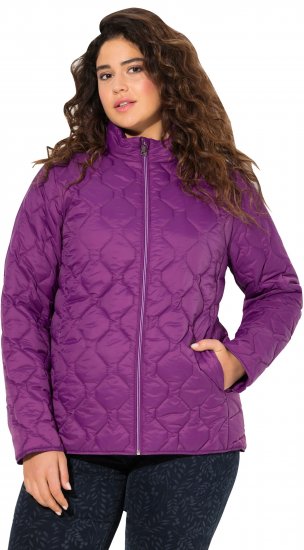 Ulla Popken HYPRAR Lightweight Quilted Water-Repellent Jacket Purple - Takit - 