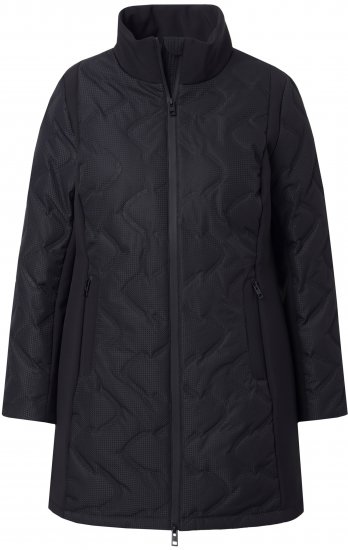 Ulla Popken HYPRAR Laser Quilted Jacket Black - Takit - 