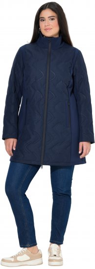 Ulla Popken HYPRAR Laser Quilted Jacket Navy - Takit - 