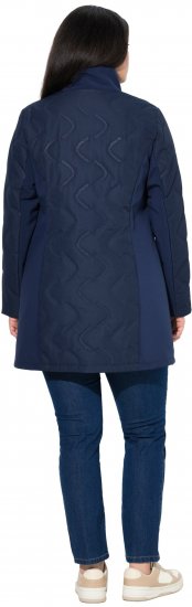 Ulla Popken HYPRAR Laser Quilted Jacket Navy - Takit - 