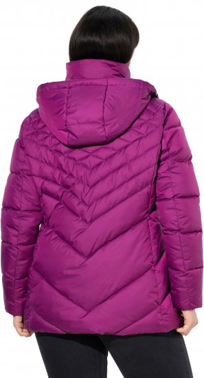 Ulla Popken HYPRAR Water-Repellent Quilted Jacket Berry - Takit - 