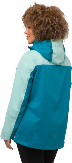 Ulla Popken HYPRAR Lightweight Triple Function Jacket Turquoise - Takit - 