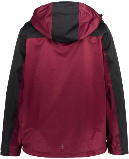 Ulla Popken HYPRAR Lightweight Triple Function Jacket Dark Berry - Takit - 