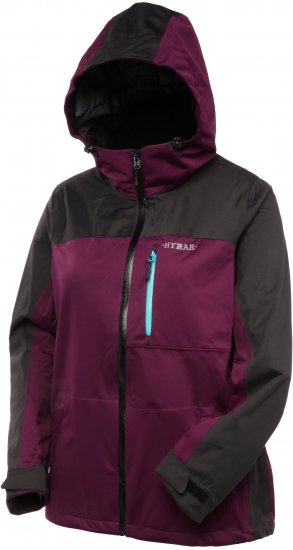 Ulla Popken HYPRAR Lightweight Triple Function Jacket Dark Berry - Takit - 
