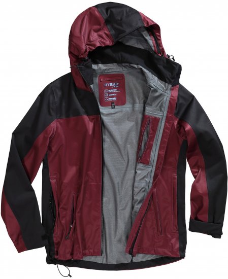 Ulla Popken HYPRAR Lightweight Triple Function Jacket Dark Berry - Takit - 