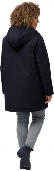 Ulla Popken HYPRAR Triple Function Contrast Trim Quilted Lining Jacket Navy - Takit - 