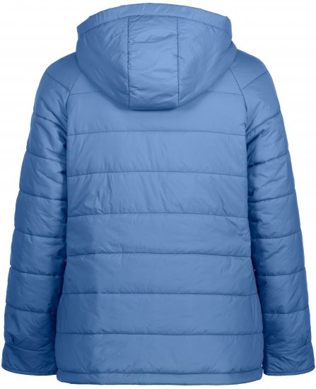 Ulla Popken Reversible Butterfly Print Fully Lined Quilted Jacket Blue Denim - Takit - 