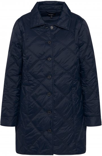 Ulla Popken Quilted Jacket Navy - Takit - 