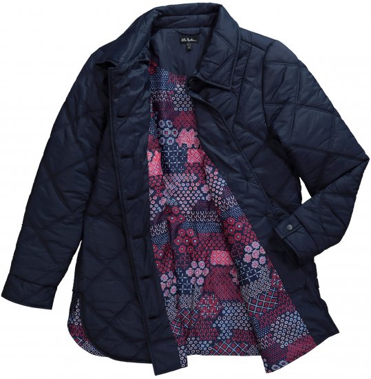 Ulla Popken Quilted Jacket Navy - Takit - 