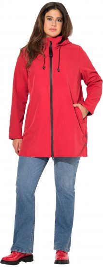 Ulla Popken HYPRAR Softshell Fleece-Lined Jacket Salsa Red - Takit - 