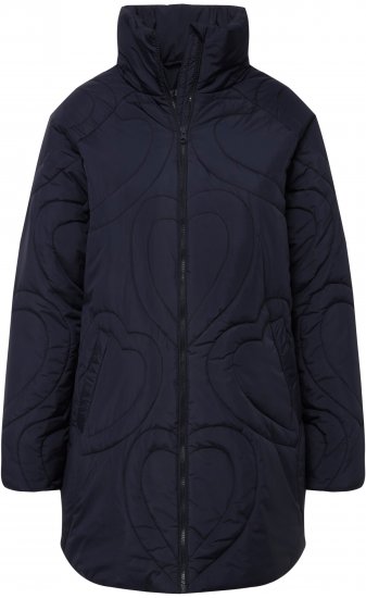 Ulla Popken HYPRAR Heart Quilted Jacket Navy - Takit - 