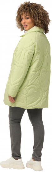 Ulla Popken HYPRAR Heart Quilted Jacket Light Sage - Takit - 