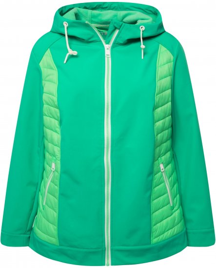 Ulla Popken Hyprar Quilt Mix Jacket Green Spring - Takit - 