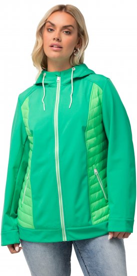 Ulla Popken Hyprar Quilt Mix Jacket Green Spring - Takit - 