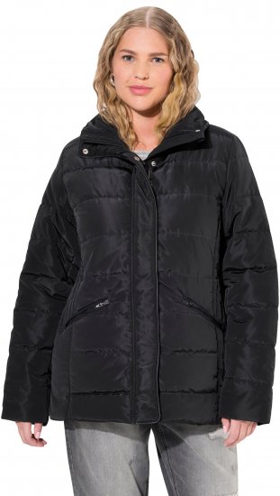 Ulla Popken Quilted Puffer Coat Black - Takit - 