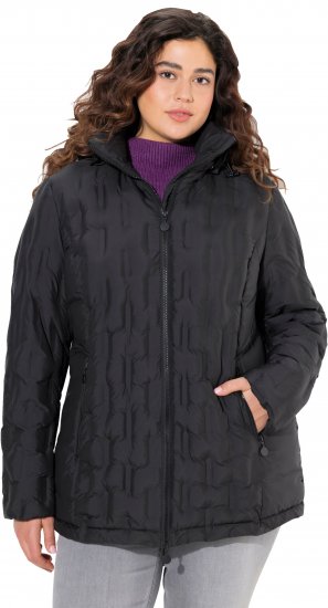 Ulla Popken HYPRAR Channel Quilted Jacket Black - Takit - 