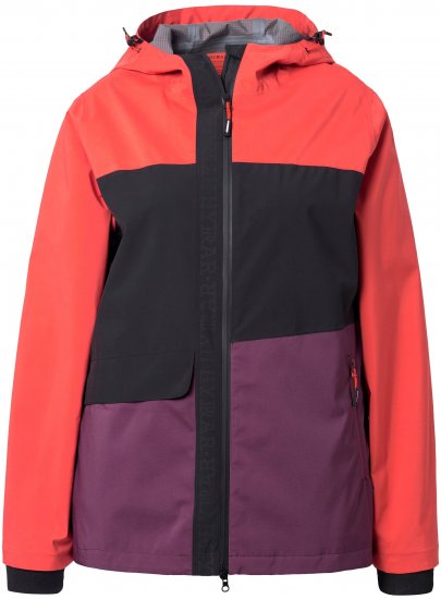Ulla Popken HYPRAR Triple Function Jacket Dark Cherry - Takit - 
