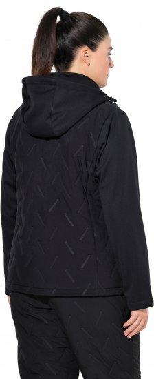 Ulla Popken Triple Function Laser Quilted Softshell Jacket Black - Takit - 