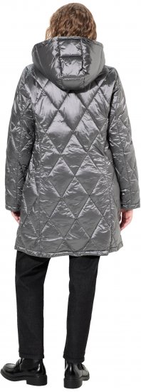 Ulla Popken HYPRAR Diamond Quilted Jacket Silver - Takit - 