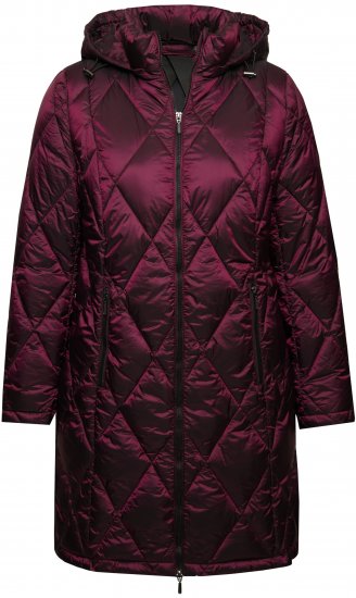 Ulla Popken HYPRAR Diamond Quilted Jacket Carmine Red - Takit - 