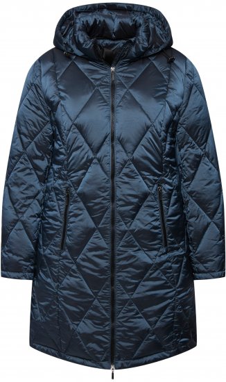 Ulla Popken HYPRAR Diamond Quilted Jacket Teal - Takit - 