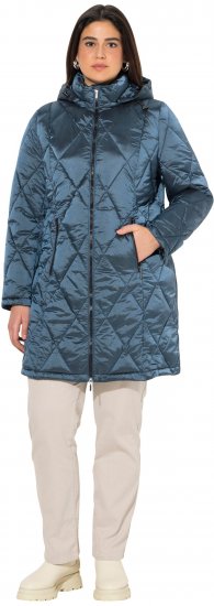Ulla Popken HYPRAR Diamond Quilted Jacket Teal - Takit - 