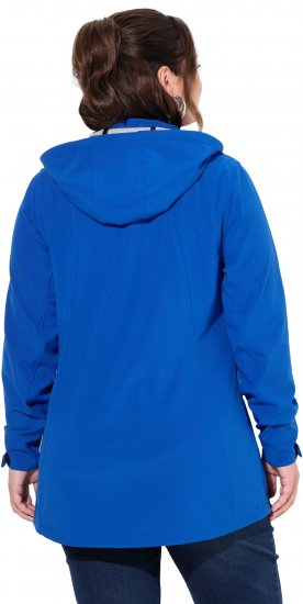 Ulla Popken HYPRAR Triple Function Longline Softshell Jacket Peacock Blue - Takit - 
