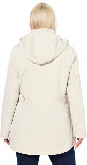 Ulla Popken Long Triple Function Softshell Jacket Natural White - Takit - 