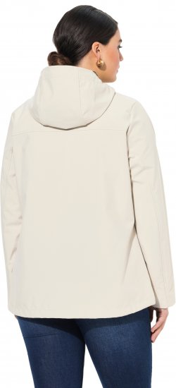 Ulla Popken HYPRAR Toggle Button Microfleece Lined Jacket Light Champagne - Takit - 