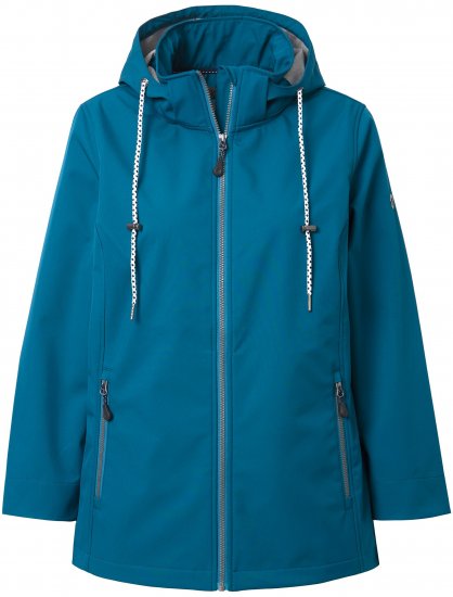 Ulla Popken HYPRAR Triple Function Softshell Jacket Teal - Takit - 