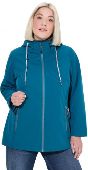 Ulla Popken HYPRAR Triple Function Softshell Jacket Teal - Takit - 