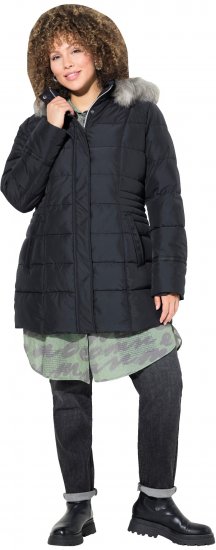 Ulla Popken HYPRAR Quilted Jacket Black - Takit - 