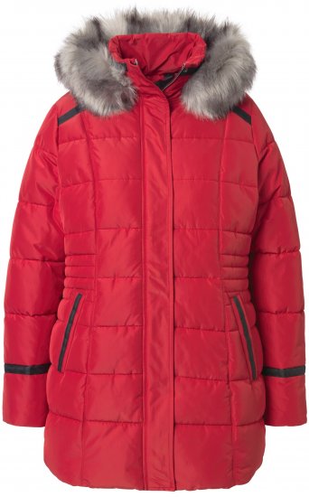 Ulla Popken HYPRAR Quilted Jacket Ruby Red - Takit - 