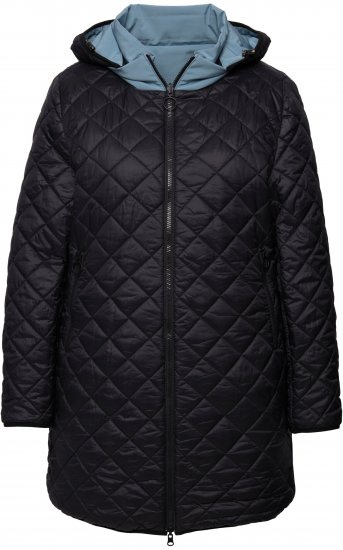 Ulla Popken HYPRAR Reversible Quilted Jacket Grey Blue - Takit - 