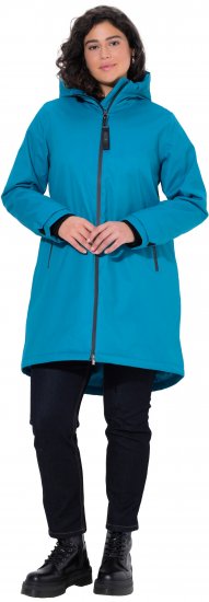 Ulla Popken HYPRAR Triple-Function Longline Jacket Turquoise - Takit - 
