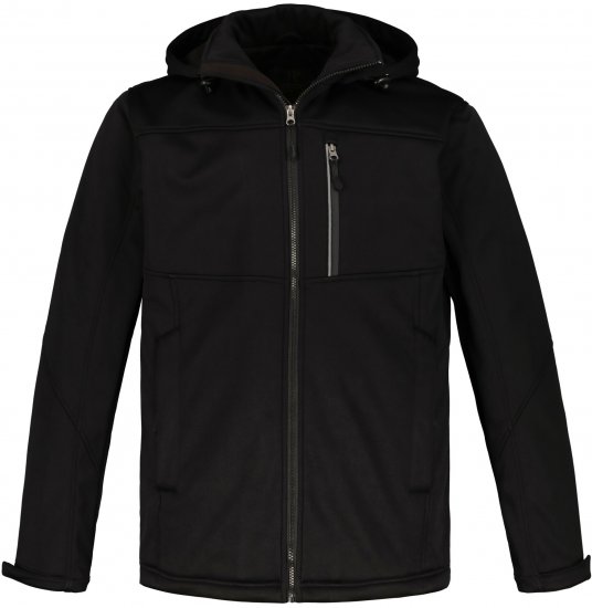 JP1880 Jacket Fleece Lined Softshell Black - Takit - Miesten Takit, isot koot – 2XL – 12XL