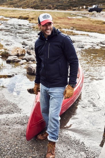 JP1880 Jacket Fleece Lined Softshell Navy - Takit - Miesten Takit, isot koot – 2XL – 12XL