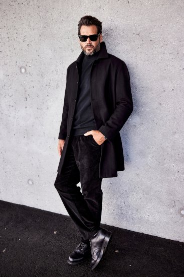 JP1880 Coat Wool Blend Water Repellent Black - Takit - Miesten Takit, isot koot – 2XL – 12XL