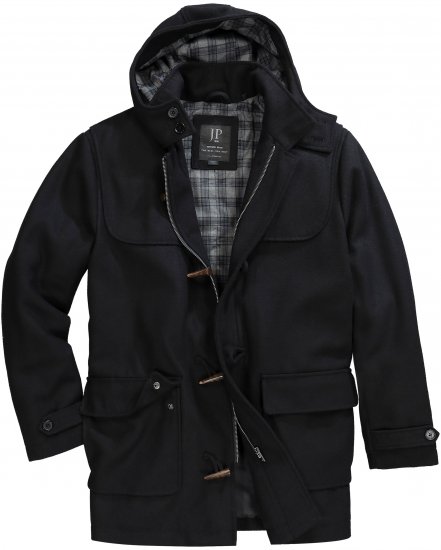 JP1880 Dufflecoat Water-repellent Black - Takit - Miesten Takit, isot koot – 2XL – 12XL
