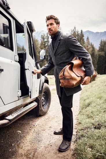 JP1880 Coat Wool Blend Quilted Insert Black - Takit - Miesten Takit, isot koot – 2XL – 12XL