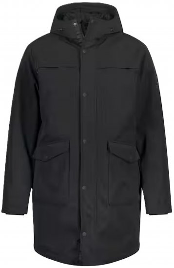 JP1880 Parka Warm Sleeves with Windcuffs Black - Takit - Miesten Takit, isot koot – 2XL – 12XL