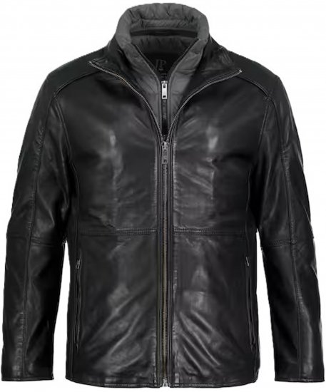 JP1880 Jacket Nappa Lamb Leather Black - Takit - Miesten Takit, isot koot – 2XL – 12XL