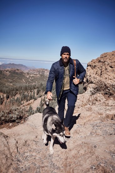 JP1880 Jacket Quilted Navy - Takit - Miesten Takit, isot koot – 2XL – 12XL