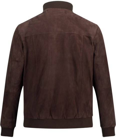 JP1880 Leather Jacket Goat Suede Espresso Brown - Takit - Miesten Takit, isot koot – 2XL – 12XL
