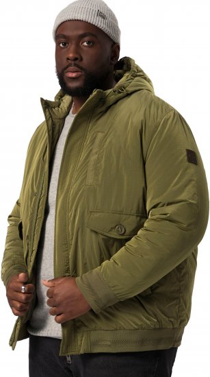 STHUGE Bomber Jacket With Hood Green - Takit - Miesten Takit, isot koot – 2XL – 12XL
